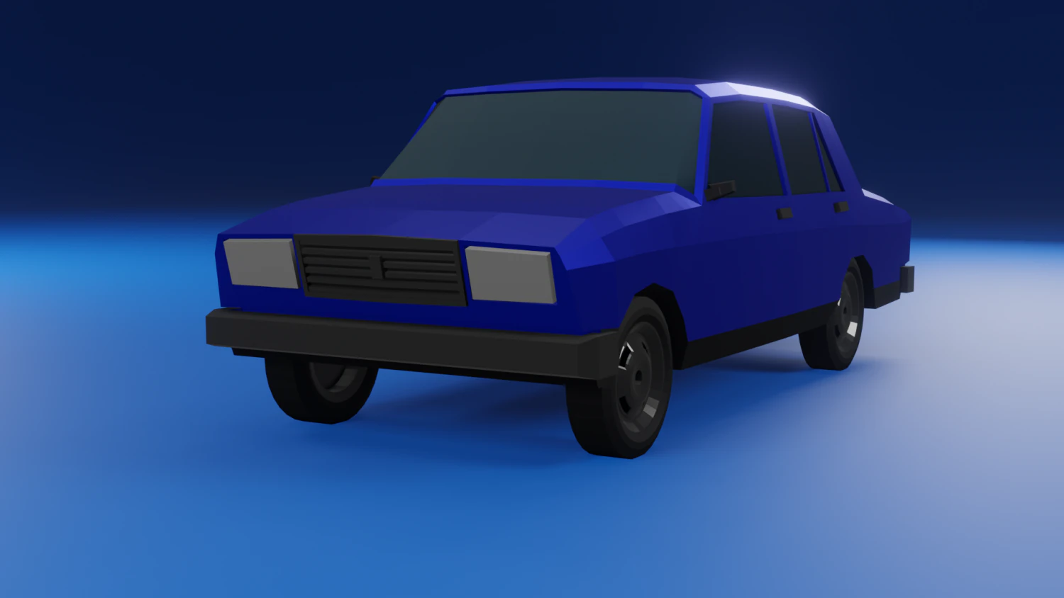 Low-poly car vaz2107 3D Model .c4d .max .obj .3ds .fbx .stl .blend 
