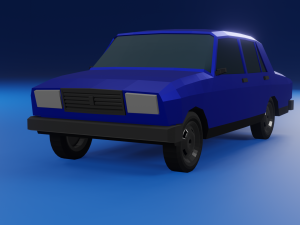 Low-poly car vaz2107 3D 模型