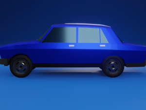 Low-poly car vaz2107 3Dモデル