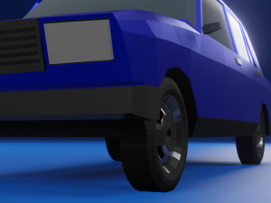 Low-poly car vaz2107 3Dモデル