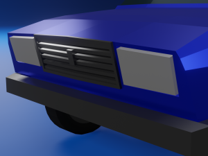 Low-poly car vaz2107 3Dモデル