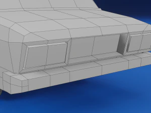 Low-poly car vaz2107 3D Model