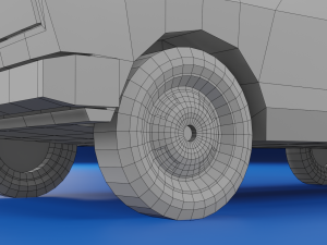 Low-poly car vaz2107 3Dモデル