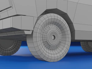 Low-poly car vaz2107 3D Model