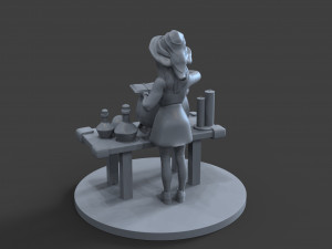 little witch for halloween 3D Model