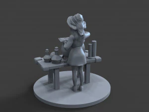 little witch for halloween 3D Model