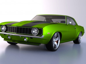 chevrolet camaro 1969 3D 模型
