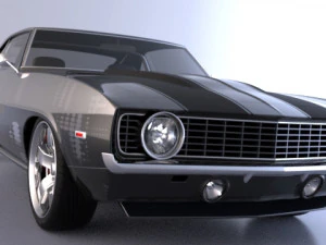 chevrolet camaro 1969 3D Model