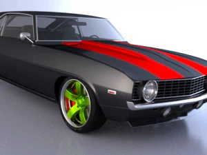 chevrolet camaro 1969 3D Model