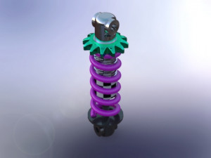 shok absorber sketch and 3D 模型