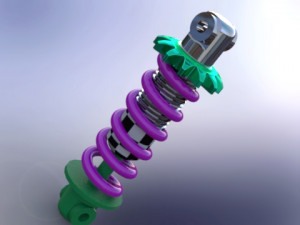 shok absorber sketch and Modèle 3D