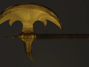 medieval axe for rpg mmo mmo rpg games 3D Model