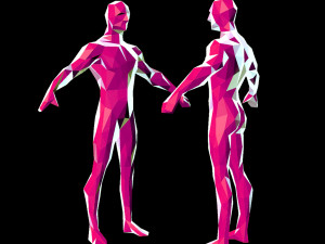 lowpolyman01 Modello 3D