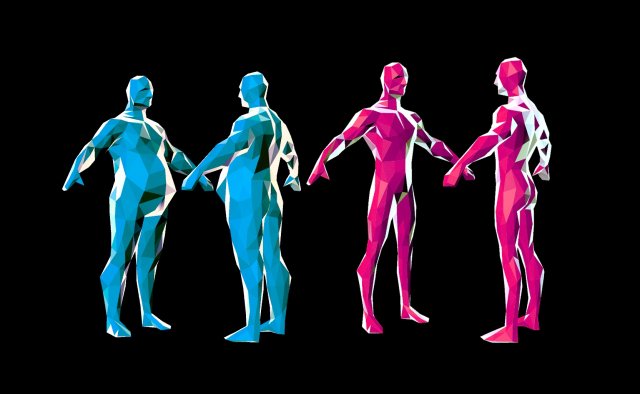 lowpolyfatman man Model 3D .c4d .max .obj .3ds .fbx .stl .blend 