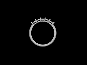 Engagement ring 3D Print Model