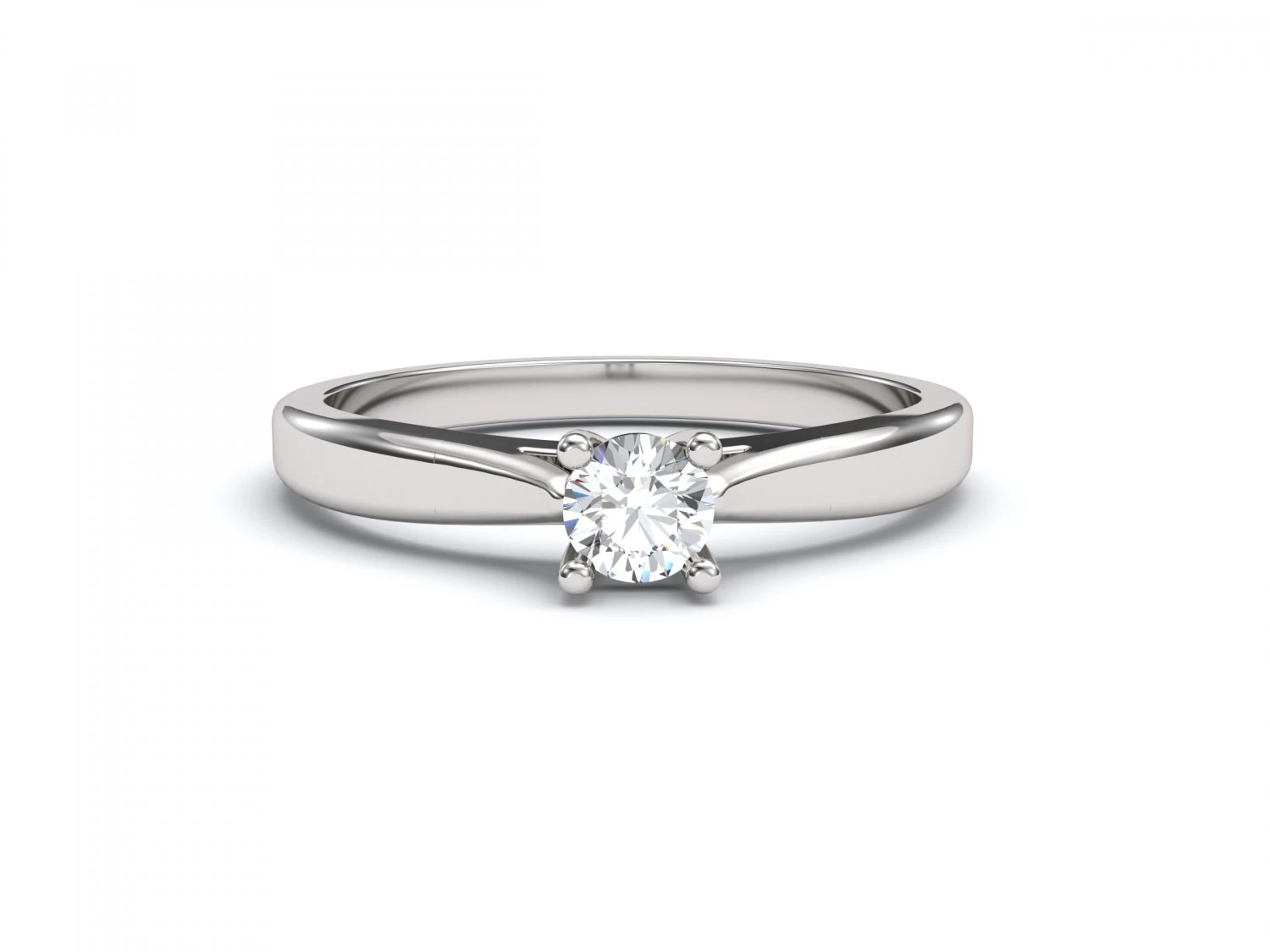 Engagement ring 3D Print Model .c4d .max .obj .3ds .fbx .stl .blend