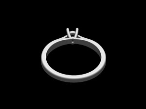 Engagement ring 3D Принт Модель