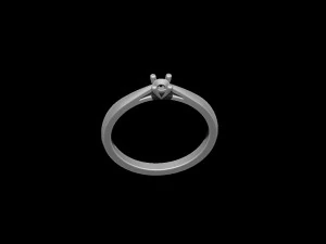 Engagement ring 3D Print Model