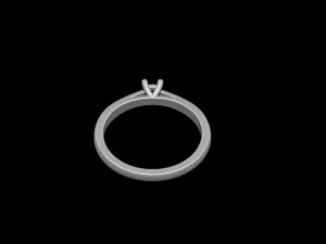 Engagement ring 3D Print Model