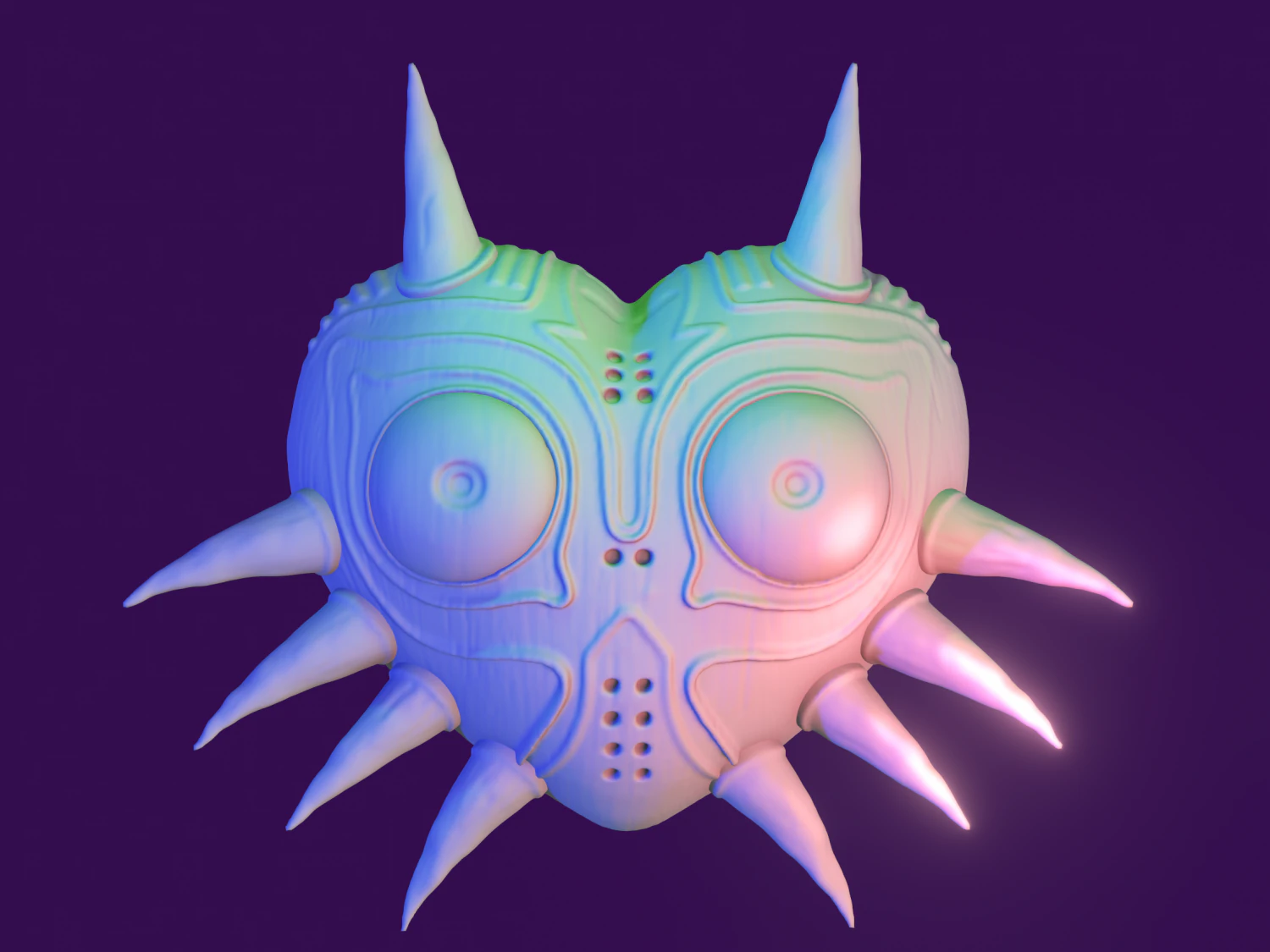 majoras mask 3D Print Model .c4d .max .obj .3ds .fbx .stl .blend 