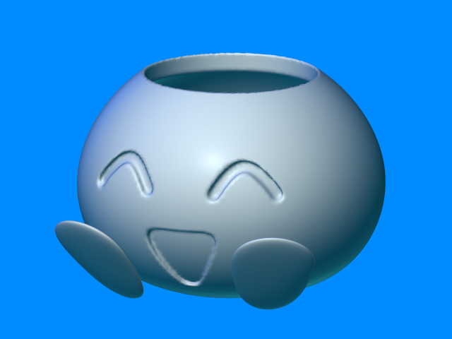 oddish bowl 3D 프린트 모델 .c4d .max .obj .3ds .fbx .stl .blend 