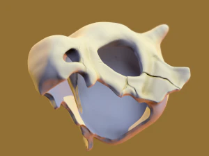 cubone skull 3D Print Model