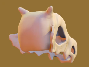 cubone skull 3D Print Model