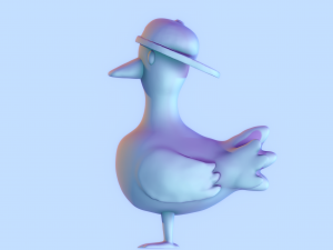 dancing duck Model Cetak 3D