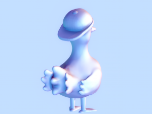dancing duck Model Cetak 3D