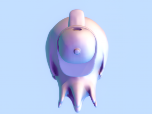 dancing duck Model Cetak 3D
