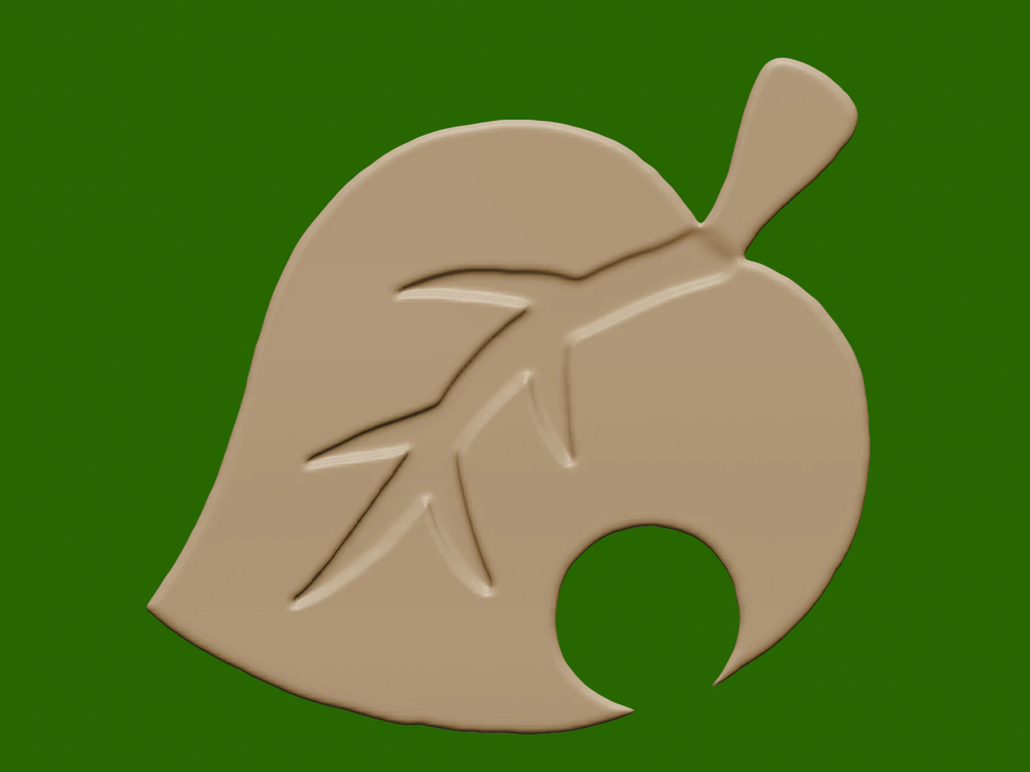 leaf animal crossing 3D Print Model .c4d .max .obj .3ds .fbx .stl .blend 
