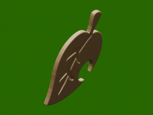 leaf animal crossing 3D Print Model