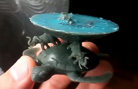 flat earth discworld 3D-printmodel .c4d .max .obj .3ds .fbx .stl .blend 