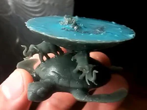 평평한 지구 디스크월드 3D 프린트 모델