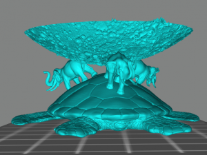 flat earth discworld 3D-printmodel