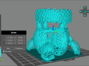 tempat pena besar - kura-kura menari Model Cetak 3D