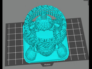 large pen holder - dancing turtles 3D Print Model