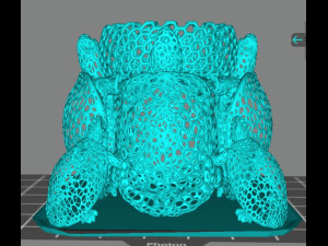 low pen holder - dancing turtles 3D-Druckmodell