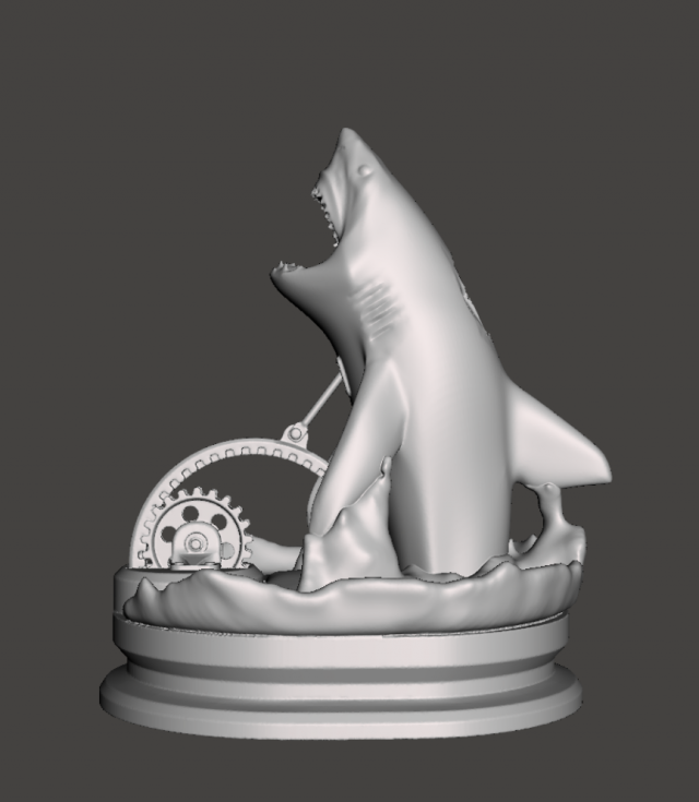 shark gears 3D Print Model .c4d .max .obj .3ds .fbx .stl .blend