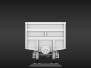 ussr narrow gauge cargo wagons set Modelo 3D