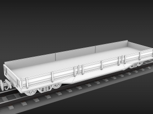ussr narrow gauge cargo wagons set Modelo 3D