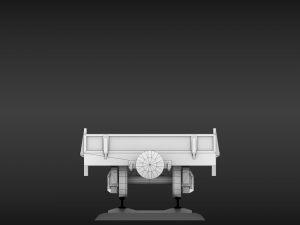 ussr narrow gauge cargo wagons set Modelo 3D