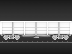 ussr narrow gauge cargo wagons set Modelo 3D