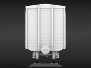 ussr narrow gauge cargo wagons set Modelo 3D