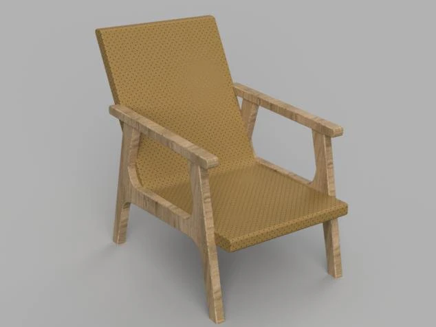 chair 3D Model .c4d .max .obj .3ds .fbx .stl .blend