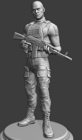 escape from tarkov bear Model do druku 3D .c4d .max .obj .3ds .fbx .stl .blend