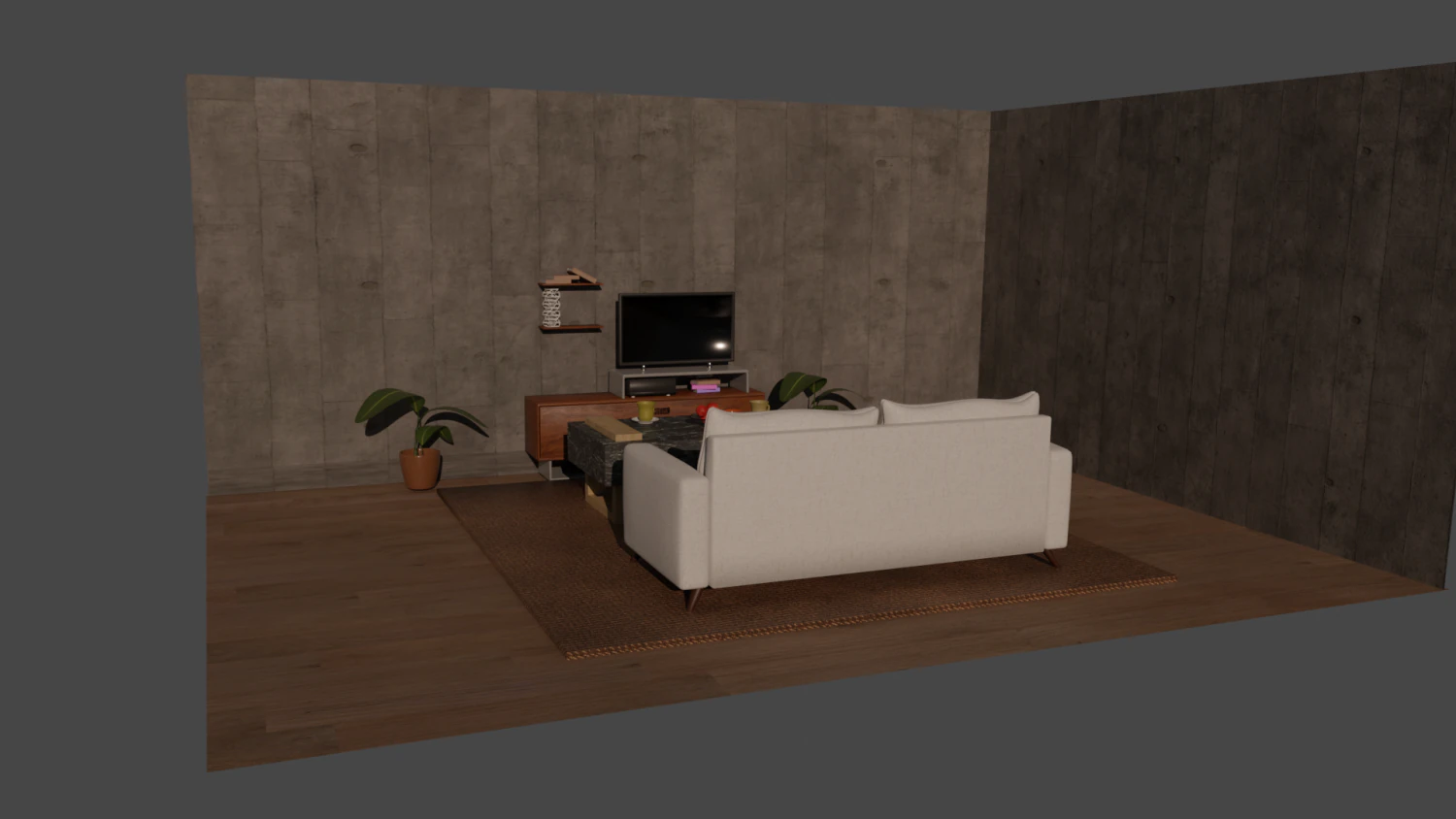 waiting room 3D Model .c4d .max .obj .3ds .fbx .stl .blend 