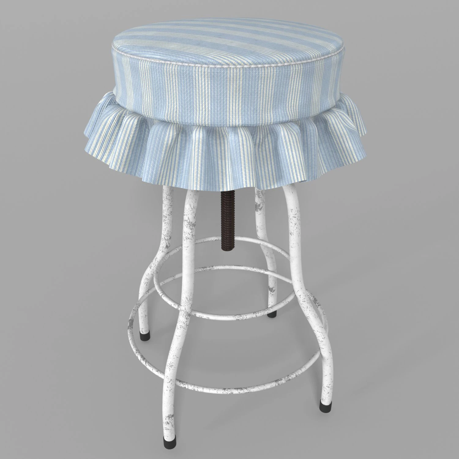 Vintage screw chair 3D Model .c4d .max .obj .3ds .fbx .stl .blend 