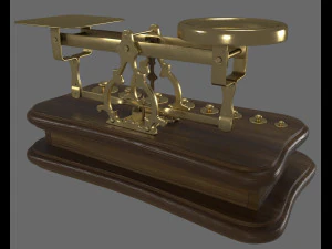 Vintage pharmacy scales 3D Model