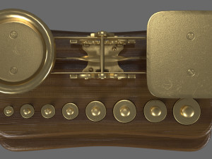 Vintage pharmacy scales Modelo 3D